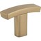 Elements 1-1/2" Overall Length Satin Bronze Square Thatcher Cabinet "T" Knob 859T-SBZ - alternate 1